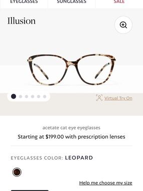 Leopard Acetate Cat Eye Eyeglasses